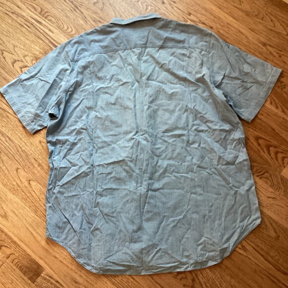 POLO RALPH LAUREN SHORT SLEEVE CHAMBRAY BUTTON DOWN SHIRT 2XLT PREPPY CASUAL - Picture 3 of 3